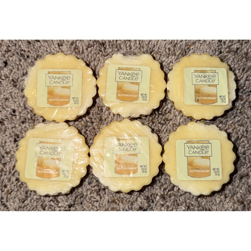 6 Yankee Candle Buttercream Potpourri Wax Tarts New